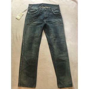 New with Tags Emporio Armani Men’s Distressed Dark Washed Jeans Size 34